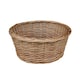image 1 of Light Steamed Round Wicker Tray | Brown | Brown | One Size