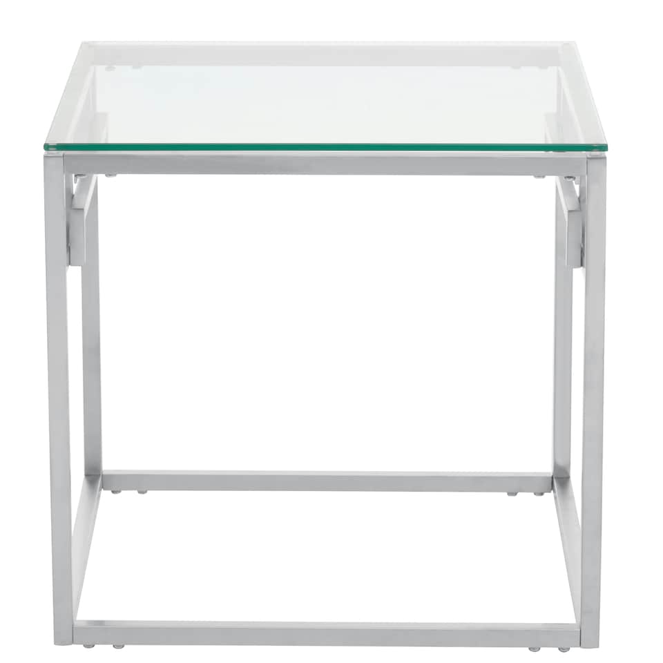 image 1 of Allure Silver Side Table | Silver