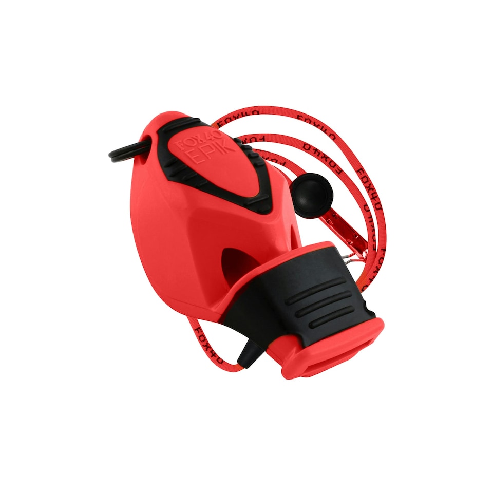 image 1 of Fox 40 Epik CMG Safety Whistle - Red/Black - One Size