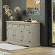 image 7 of Core Products Corona Grey Premium Medium Sideboard With 3 Doors & 2 Drawers H80.6cm x W132.0cm x D43.0cm Grey