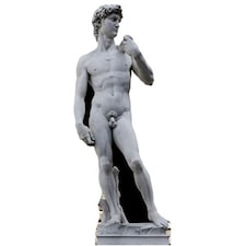 Michelangelo's David Statue Lifesize Cardboard Cutout - 186cm