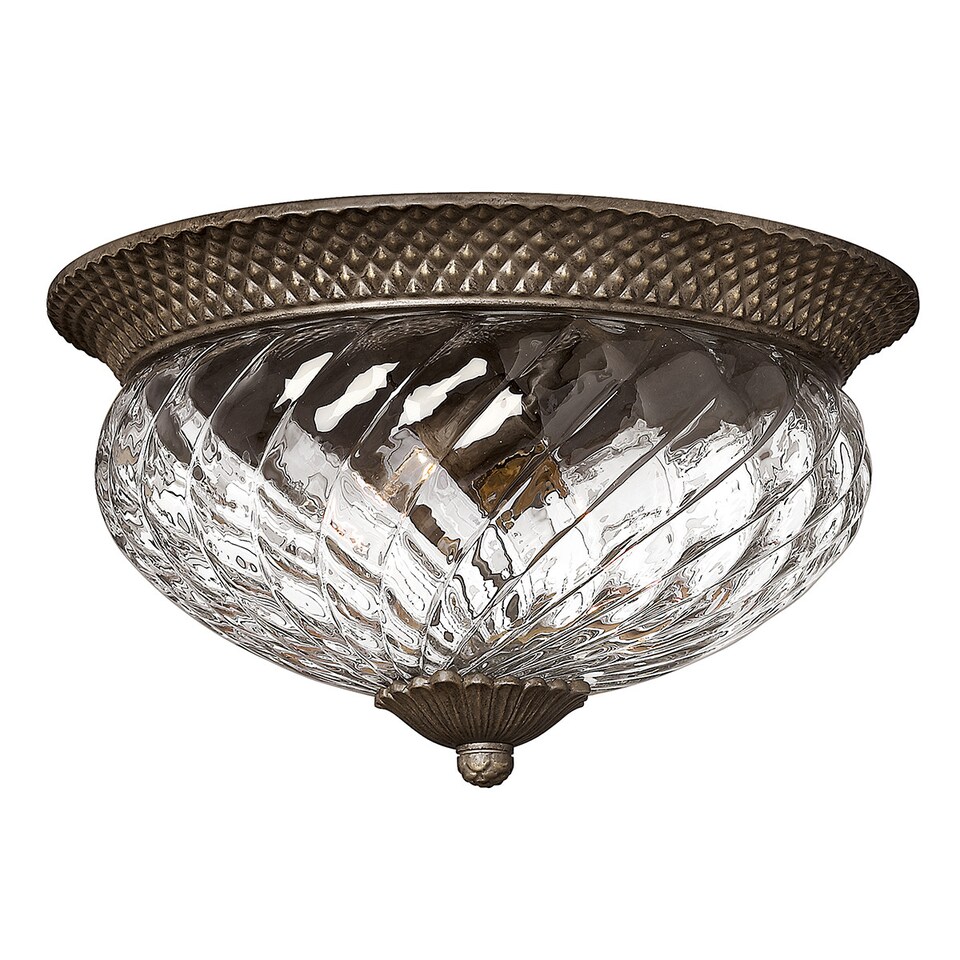 image 1 of Plantation 3 Light Large Semi Flush Ceiling Light Pearl Bronze, E27
