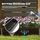 image 5 of Outsunny Raised Garden Bed with Trellis Standing Patio Planter Box Black 