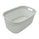 image 3 of JVL Droplette Laundry Plastic Storage Basket, 33L - Ice Grey Grey