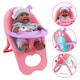 image 2 of 12inch My First Baby Doll - 15-Piece Role Play Set with Cradle Cot, Highchair & Realistic Features