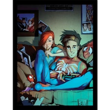 Spider-Man (Peter & Mary) Framed 30x40cm Print