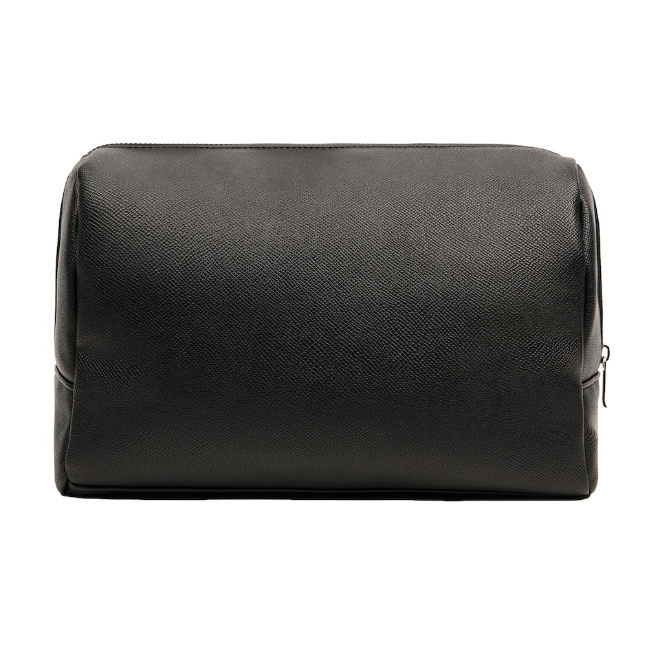image 1 of Vinga Bermond PU Recycled Toiletry Bag - Black - One Size Black