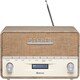 image 6 of Large Vintage Style DAB/DAB+ & FM Radio – Bluetooth – High Contrast Large Screen - AUX In – Clock & Dual Alarm – Dark Wood Cabinet – 2x5W – Mains or Battery