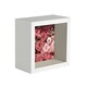 image 1 of Nicola Spring 3D Deep Box Photo Frame - 4 x 4" - White