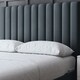 image 3 of Evangeline Divan Bed with Upholstered Headboard - Grey (Steel) - Super King / 6ft