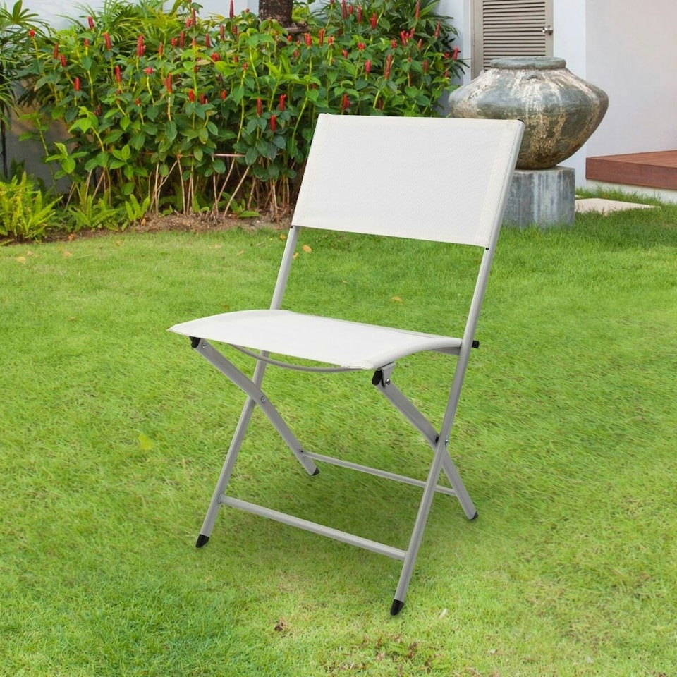 image 1 of Folding Chair Aktive White 46 x 81 x 55 cm (4 Units) N/A
