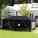 image 2 of Outsunny 3 x 6m Pop Up Gazebo Height Adjustable Party Tent w/ Storage Bag Grey
