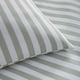 image 2 of Pencil Stripe Geometric Soft Easy Care Bed Linen Bedding Duvet Cover Set With Pillow Cases | Green | Sage | Super King