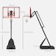 image 7 of SPORTNOW Adjustable Basketball Hoop with Weighted Base, 2.4-2.9m, Red