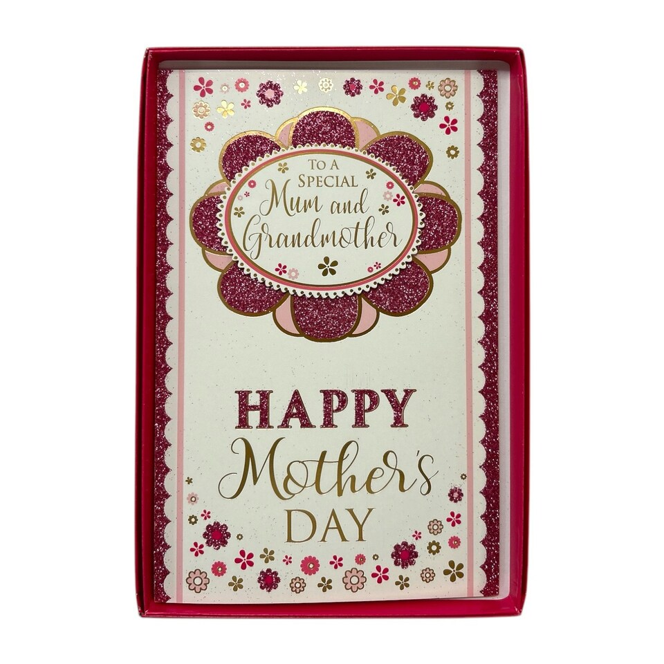 image 1 of To Special Mum and Grandmother Flower Head Design Mother's Day Boxed Card