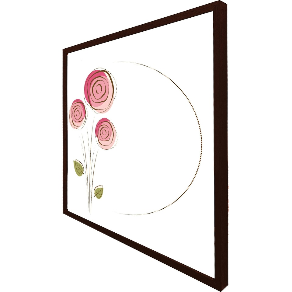 image 1 of Rose drawing (Picture Frame) Black | S
