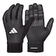 image 1 of Adidas Full Finger Essential Gloves — Black, Aeroready Weightlifting Gloves, Touchscreen-Compatible | Black | Black | M