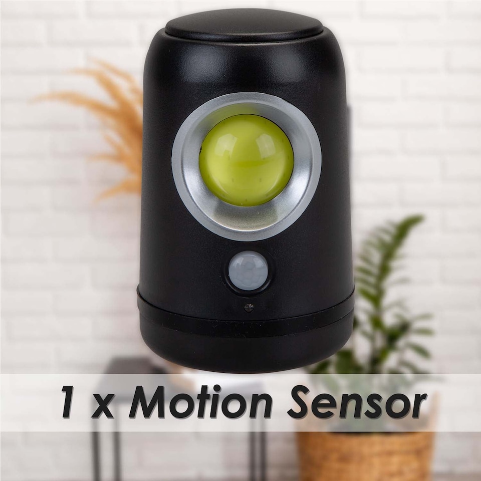image 1 of PMS Orma Motion Sensor Light 3W COB Black - 11cm x 7cm