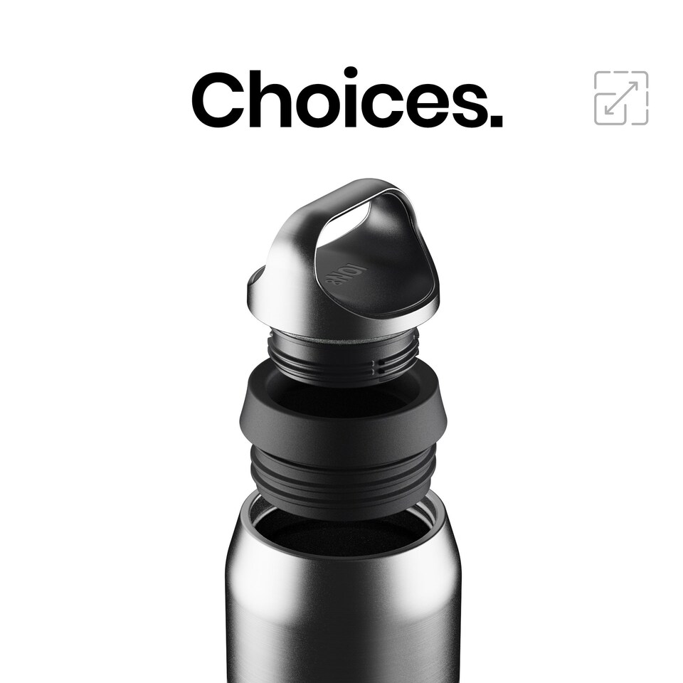 image 1 of ION8 ROAM Insulated Steel Water Bottle, Rubberised Ceramic, 320ml / 11oz