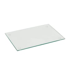 Harbour Housewares Glass Chopping Board - 30 x 20cm - Cutting Board Worktop Saver Worksurface Protector Glass Chopping Board Clear