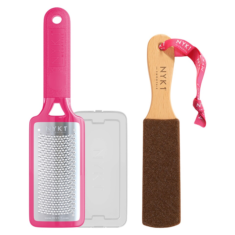 NYK1 MegaFile & Smoothie Duo (Pink Megafile & Smoothie) Reveals Softer, Smoother, Refreshed Feet