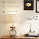 image 4 of HOMCOM LED Nautical Table Lamp with USB Charging Port for Bedroom Living Room