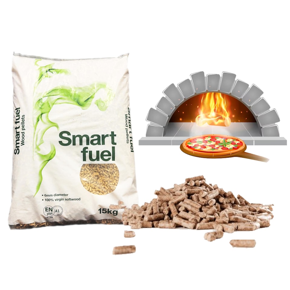 image 1 of 15kg Premium Wood Pellet High Heat Output Fuel For Pizza Ovens, Grills & BBQs