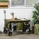 image 2 of Outsunny Folding Wagon Garden Cart Collapsible Camping Trolley for Outdoor