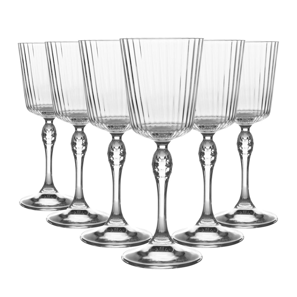 image 1 of Bormioli Rocco America '20s Cocktail Glasses - 250ml - Clear - Pack of 6