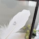 image 2 of In Memory of Baby. Baby Feet Real feather Floating Picture Frame