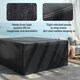 image 4 of Outsunny 235x190x90cm Large Patio Set Outdoor Garden Furniture Cover Black 