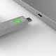 image 3 of USB-C Port Blocker Kit, Green (1x Key, 4x Locks)