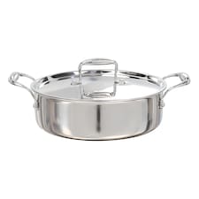 Buckingham Elite Tri 18/8 Stainless Steel Sauteuse pan 24 cm / 9.5 in / 2.9 Litre.