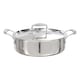 image 1 of Buckingham Elite Tri 18/8 Stainless Steel Sauteuse pan 24 cm / 9.5 in / 2.9 Litre.