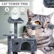image 4 of 138cm Large Cat Tree Tower Large Activity Centre with Scratching Post & Climbing Playhouse