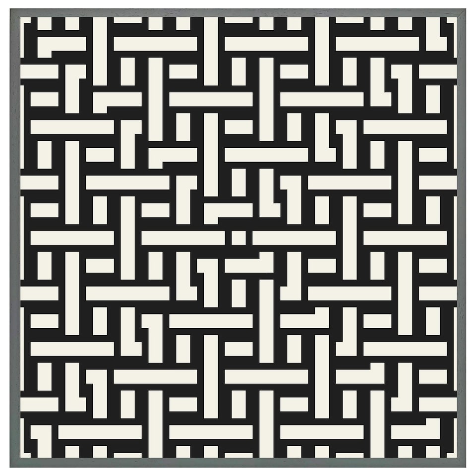 image 1 of Woven pattern (Picture Frame) Brown | Oak | S