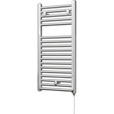 Roma - Chrome Electric Towel Rail H842mm x W400mm Straight 200w Standard