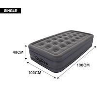 Ezysleep Deluxe Double Single Flocked Camping Airbed Inflatable Mattress Blow Up Air Bed