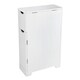 image 9 of Elegant Brands Sennen Super Slim Bathroom Storage Cabinet in White White