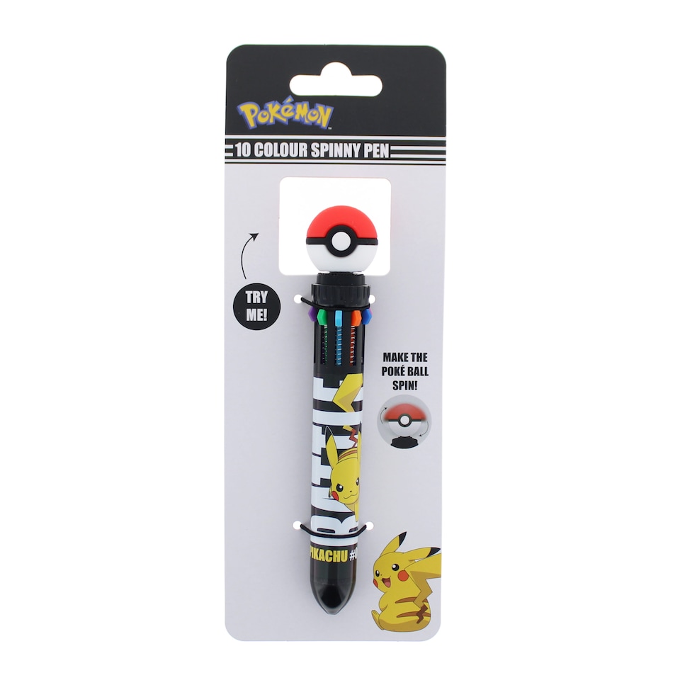 image 1 of Pokemon 10 Colour Spinny Pen