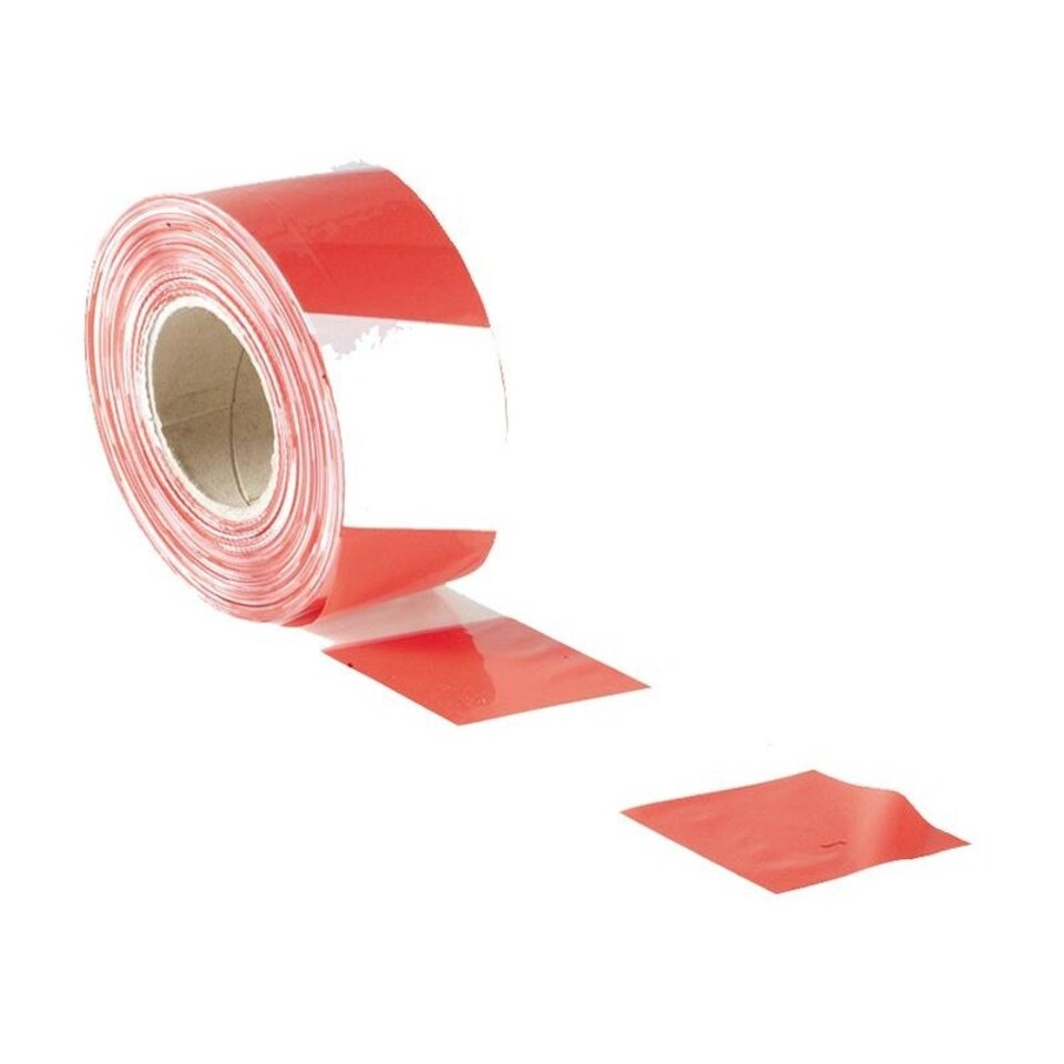 Faithfull Barrier Tape - Red &amp; White - Red & White