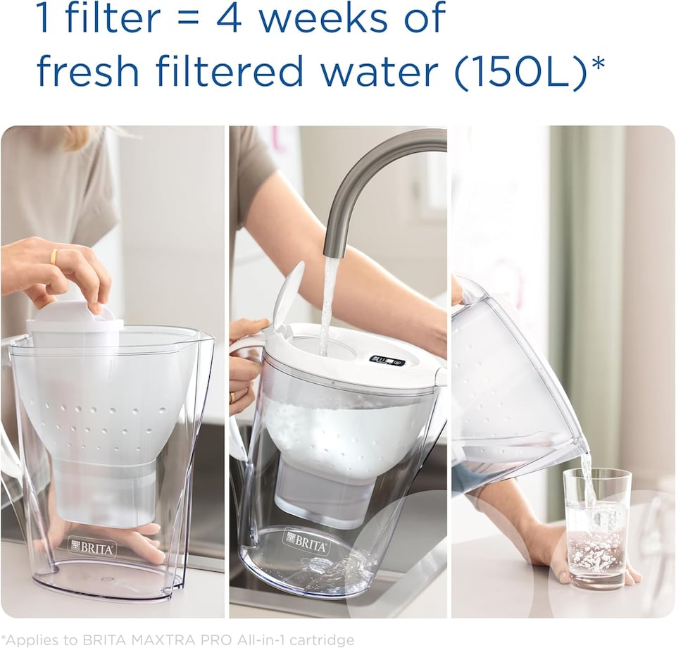image 1 of BRITA Marella XL Water Filter Jug White (3.5L) incl. 1x MAXTRA PRO Pure Performance Cartridge
