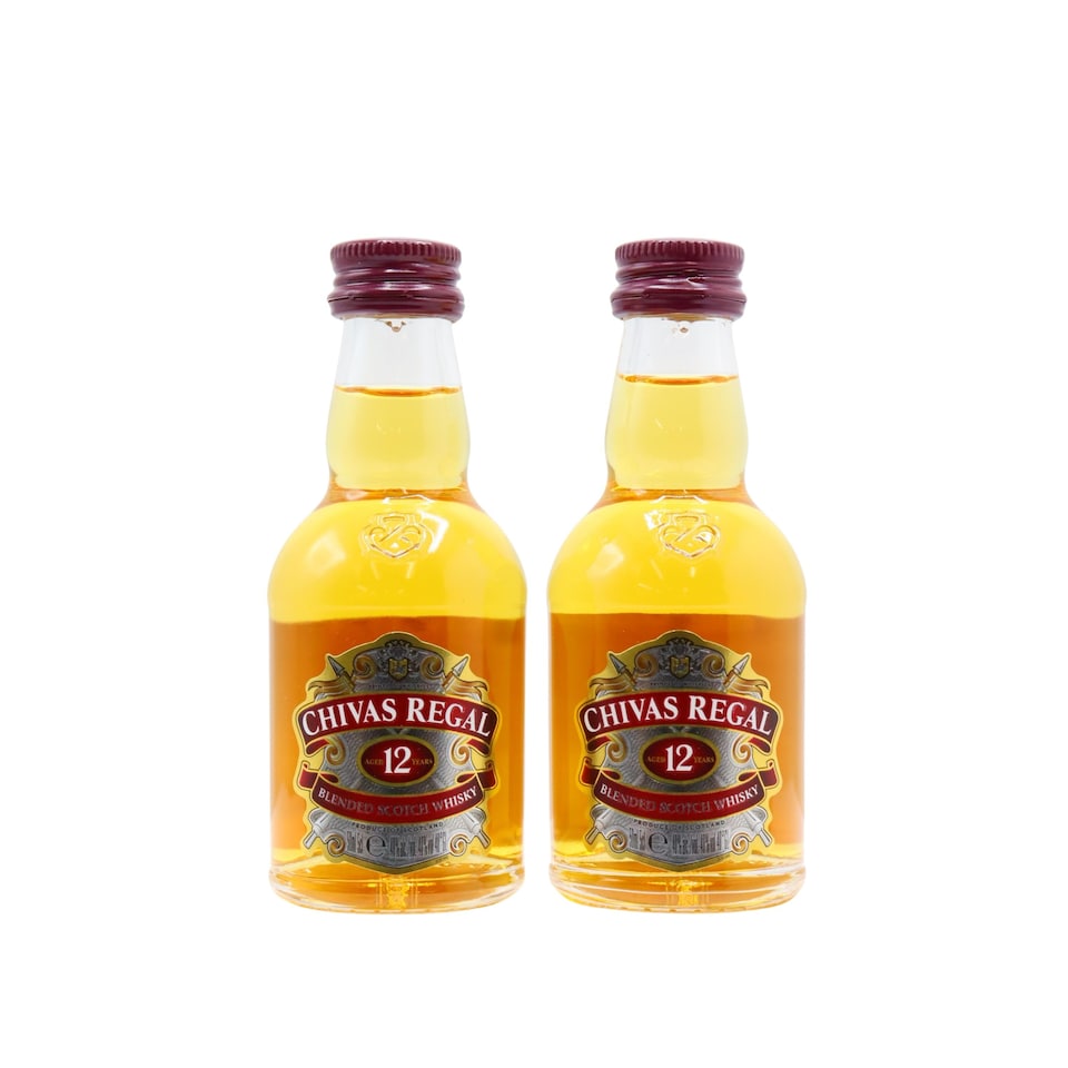Chivas Regal - Blended Scotch 12 year old Whisky Miniatures (2 x 5cl)