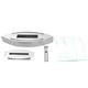 image 4 of Living and Home Oval Stainless Steel Bio Ethanol Tabletop Fireplace, Silver