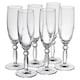 image 5 of Champagne Drinking Flutes Stemmed 6 Set Cocktail Glasses Dinner Party