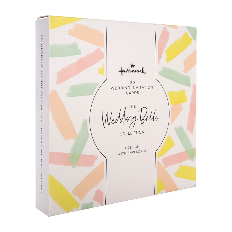 image 1 of Hallmark Pack of 20 Wedding Invitation Cards - 1 Cute Design