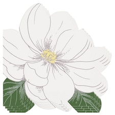 Garden Party Flower Shaped Luncheon Napkins 32cm 2 Ply - Pack of 16