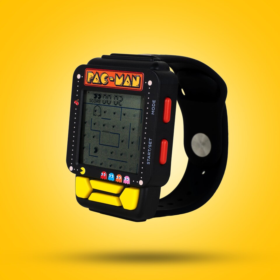 image 1 of PAC-MAN Gaming Watch with Retro Arcade Game & LCD Display