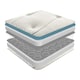 image 3 of 4ft 6" Double Cool Blue Memory Foam Open Coil Mattress - (135cm)