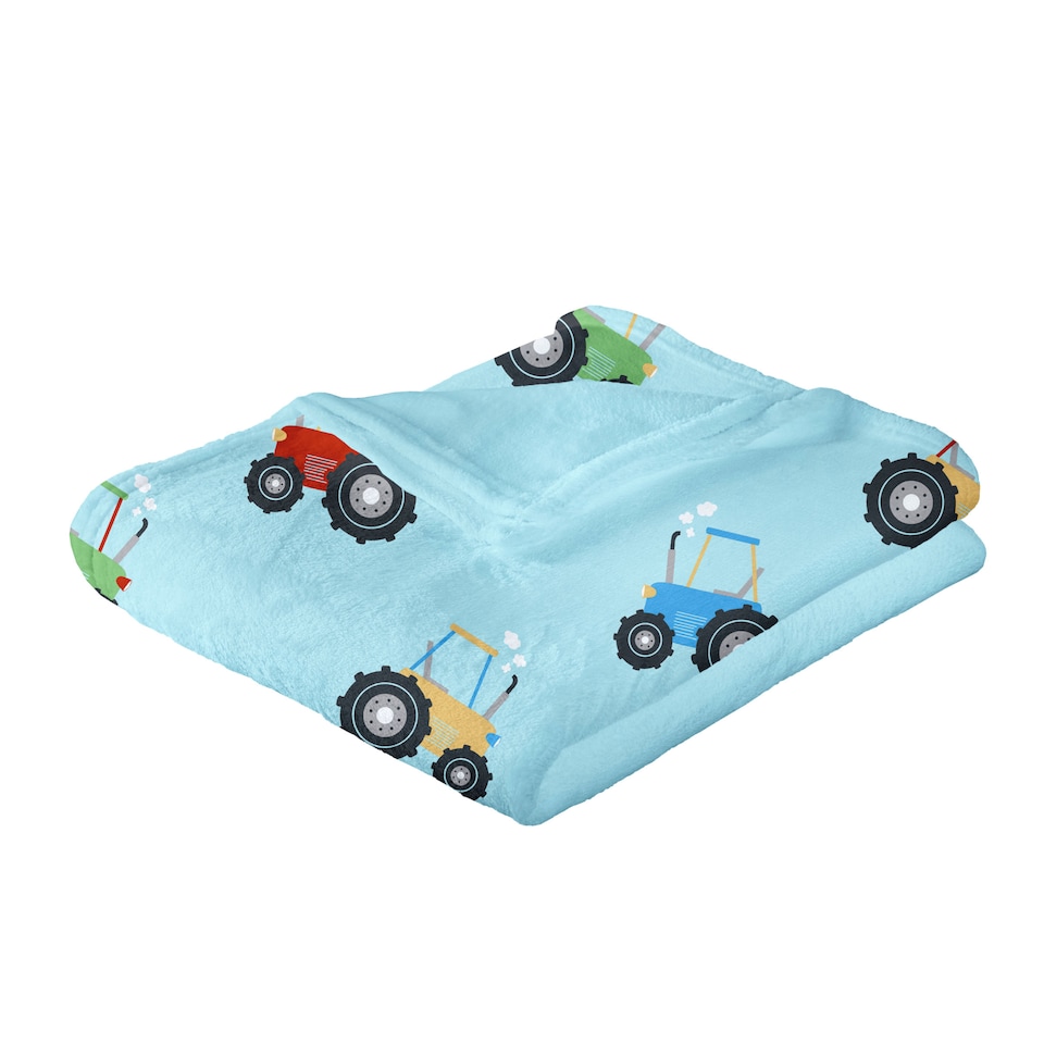 image 1 of Bedlam Farmyard Friends Throw Blue